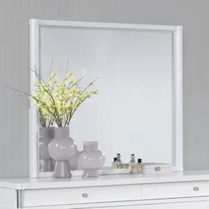 Gracemont White Dresser Mirror By Coaster Furniture