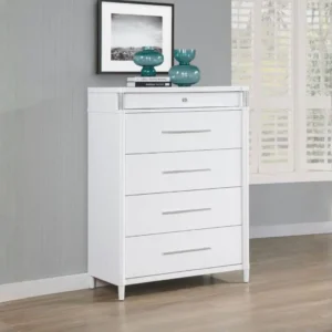 Gracemont Bedroom Chest of Drawers White By Coaster Furniture