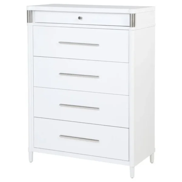 Gracemont Bedroom Chest of Drawers White By Coaster Furniture - Image 3