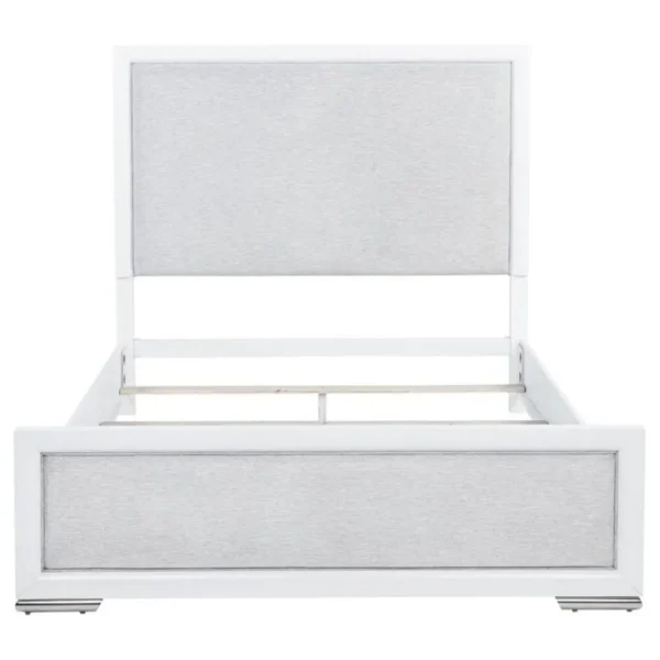 Gracemont Contemporary White Bed Frame By Coaster Furniture - Image 4