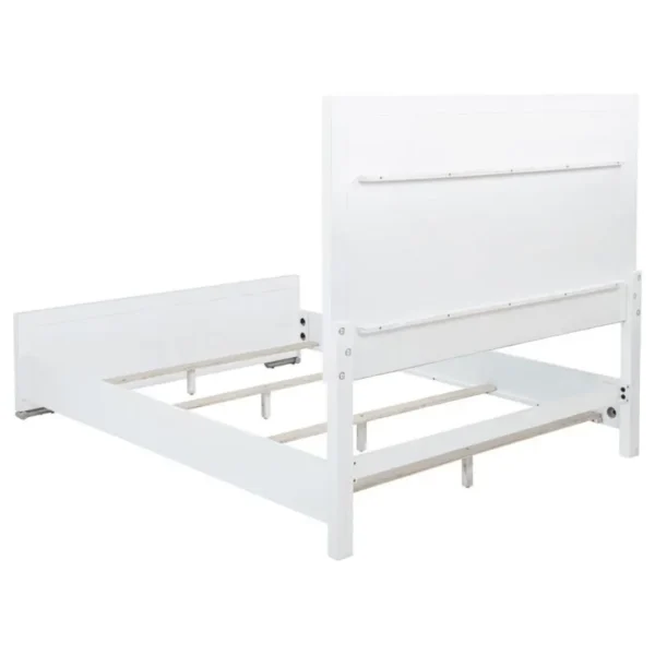 Gracemont Contemporary White Bed Frame By Coaster Furniture - Image 6