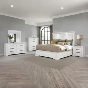 McKinney Vintage White Bedroom Set By Coaster Furniture