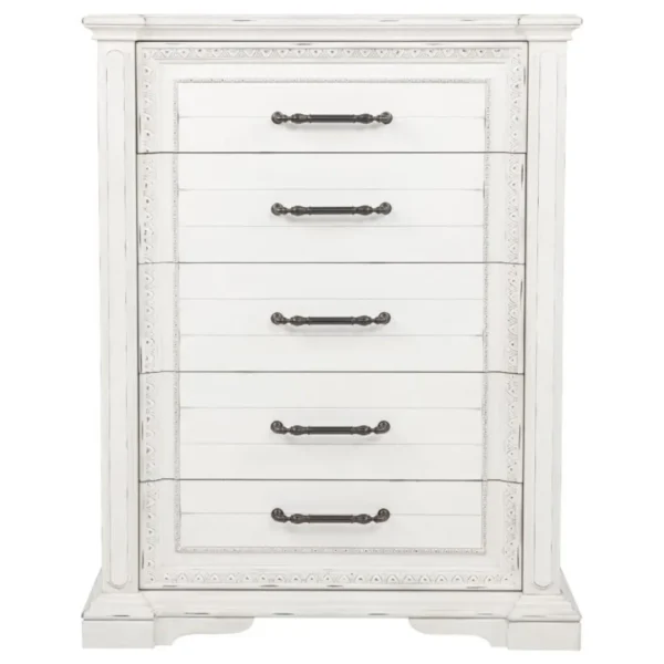 McKinney Chest of Drawers Vintage White By Coaster Furniture - Image 2