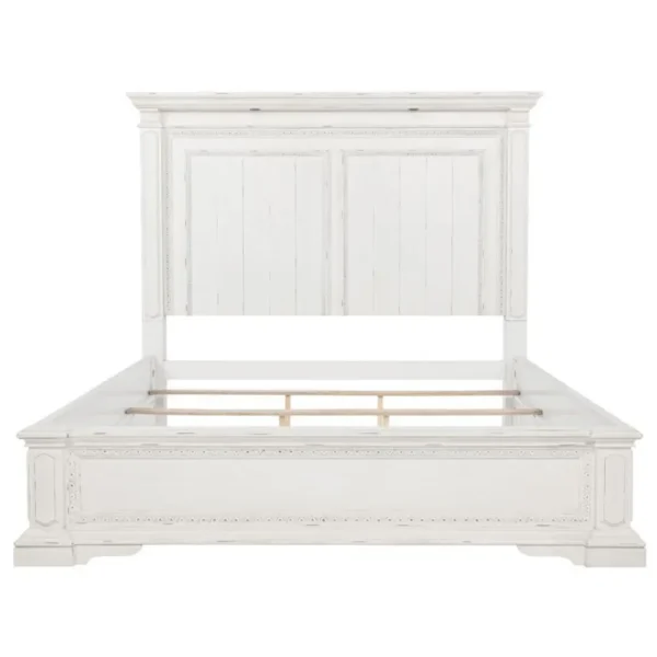 McKinney LED Light Panel Bed Vintage White By Coaster Furniture - Image 3