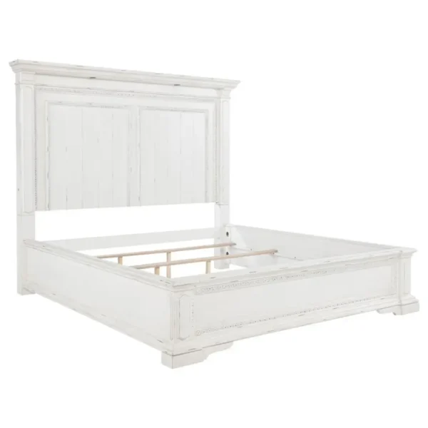 McKinney LED Light Panel Bed Vintage White By Coaster Furniture - Image 4