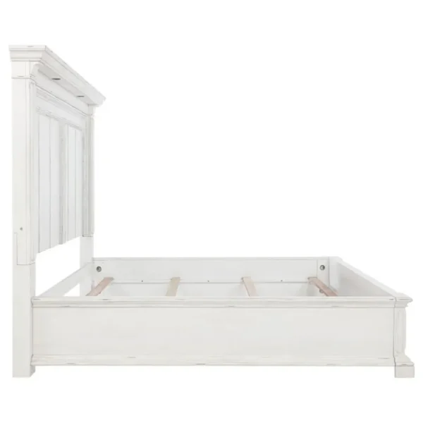 McKinney LED Light Panel Bed Vintage White By Coaster Furniture - Image 5