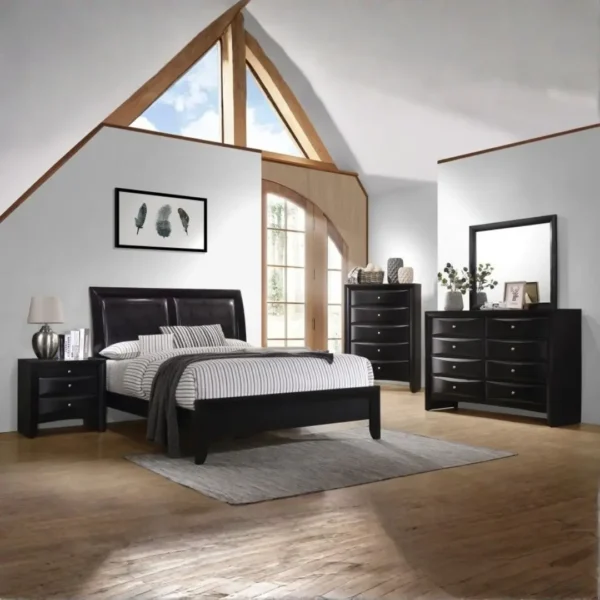 Briana Black Wood Nightstand By Coaster Furniture - Image 4