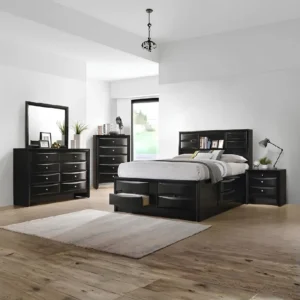 Briana 5 Piece Black Bedroom Set By Coaster Furniture
