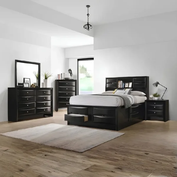 Briana Black Wood Nightstand By Coaster Furniture - Image 5