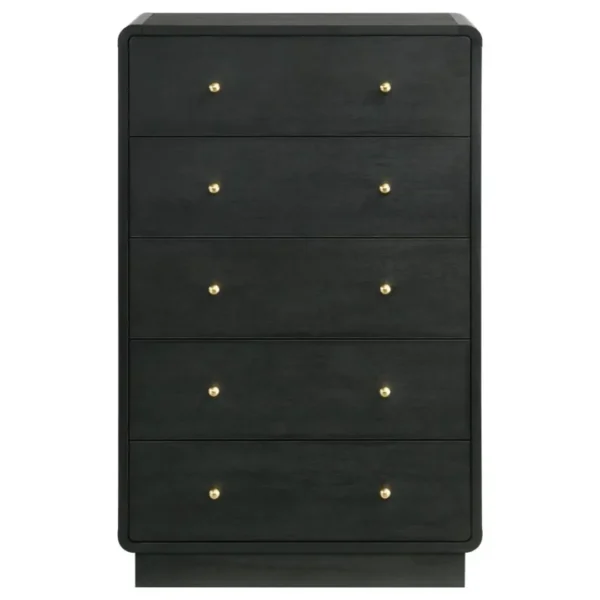Cavelle Mid Century Modern Chest Black By Coaster Furniture - Image 3