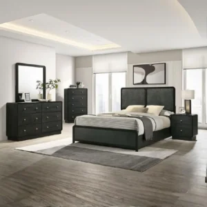 Cavelle Black Bedroom Furniture Set By Coaster Furniture