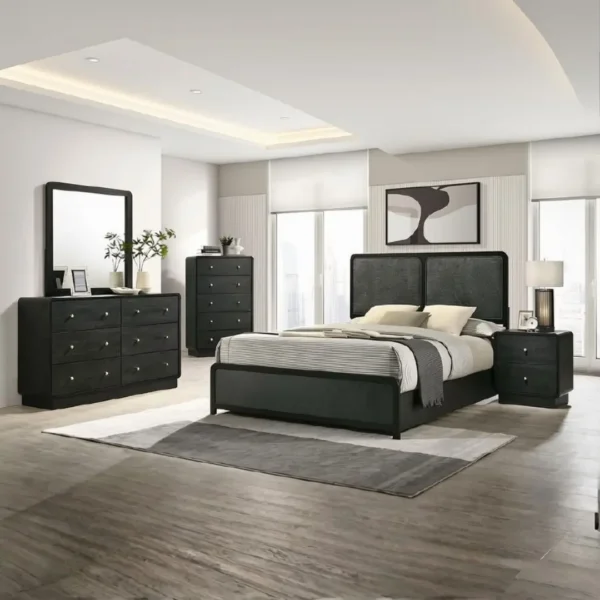 Cavelle Mid Century Modern Nightstand Black By Coaster Furniture - Image 10