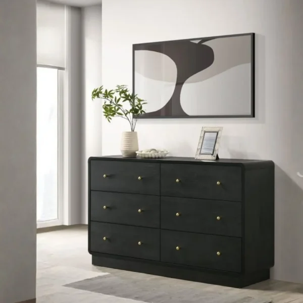 Cavelle Black Bedroom Furniture Set By Coaster Furniture - Image 5