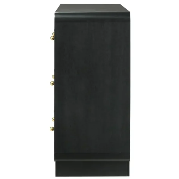 Cavelle Black Dresser 6 Drawer By Coaster Furniture - Image 4