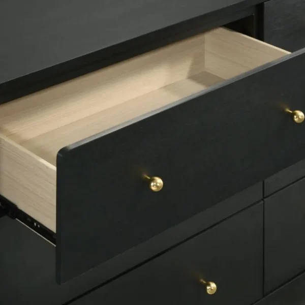 Cavelle Black Dresser 6 Drawer By Coaster Furniture - Image 7