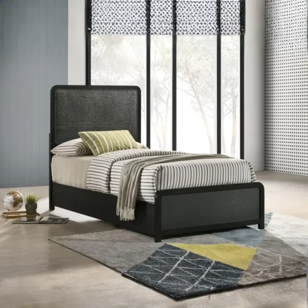 Cavelle 51-Inch Black Wooden Bed Frame By Coaster Furniture - Image 9