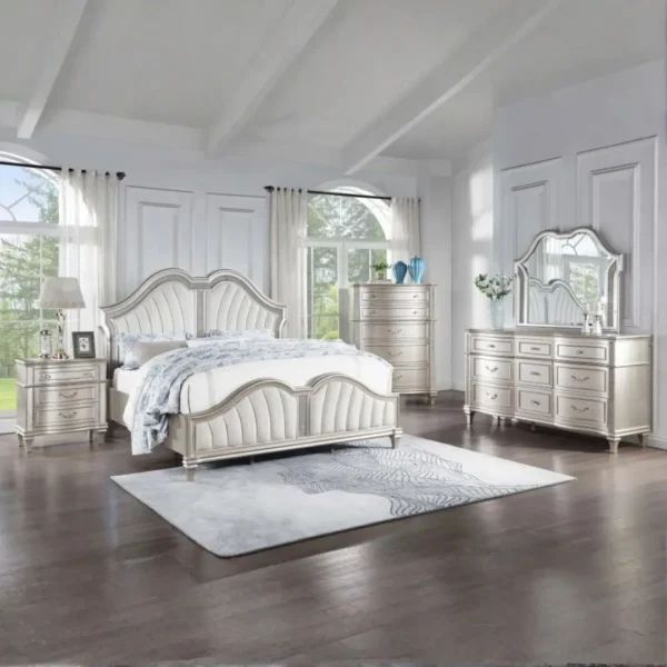 Evangeline Silver Oak Nightstand 3 Drawer By Coaster Furniture - Image 12