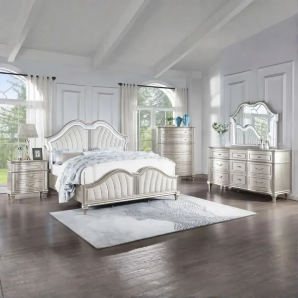 Evangeline Silver Oak Nightstand 3 Drawer By Coaster Furniture - Image 13