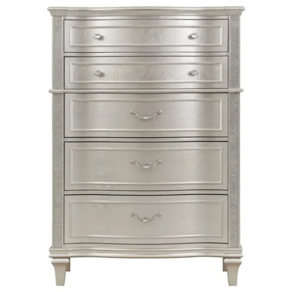 Evangeline Bedroom Chest Silver Oak By Coaster Furniture - Image 2