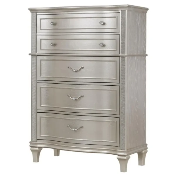 Evangeline Bedroom Chest Silver Oak By Coaster Furniture - Image 3