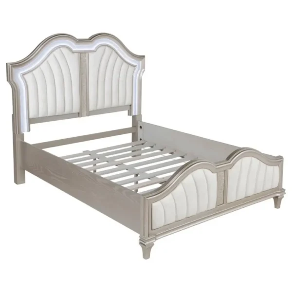 Evangeline Bed Frame Wood with LED By Coaster Furniture - Image 2