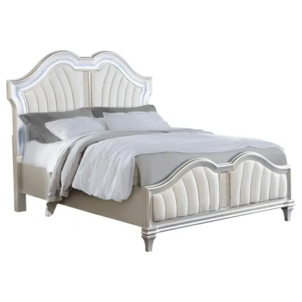 Evangeline Bed Frame Wood with LED By Coaster Furniture - Image 3