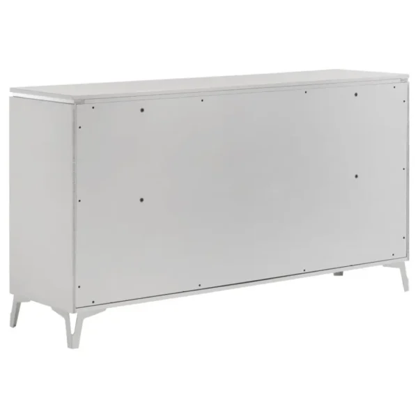 Cassia 6 Drawer Bedroom Dresser White High Gloss By Coaster Furniture - Image 3