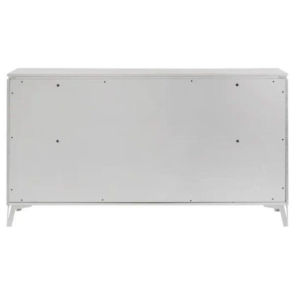 Cassia 6 Drawer Bedroom Dresser White High Gloss By Coaster Furniture - Image 4