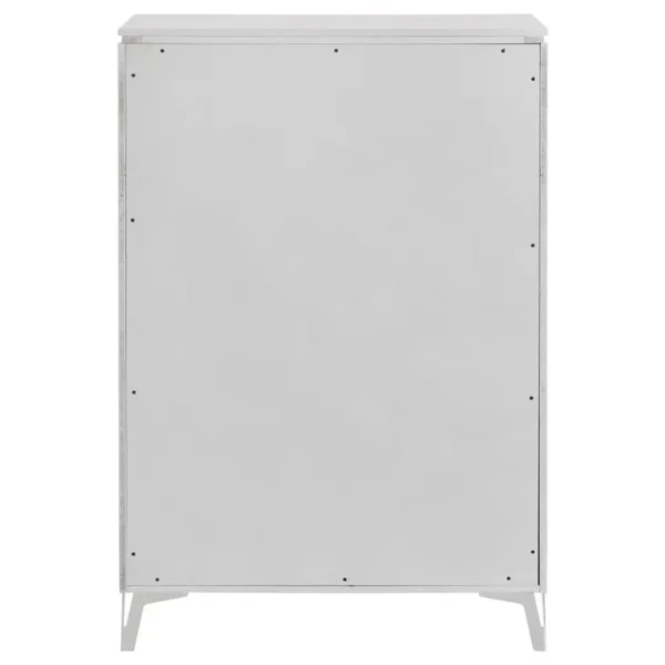 Cassia White High Gloss Chest By Coaster Furniture - Image 4