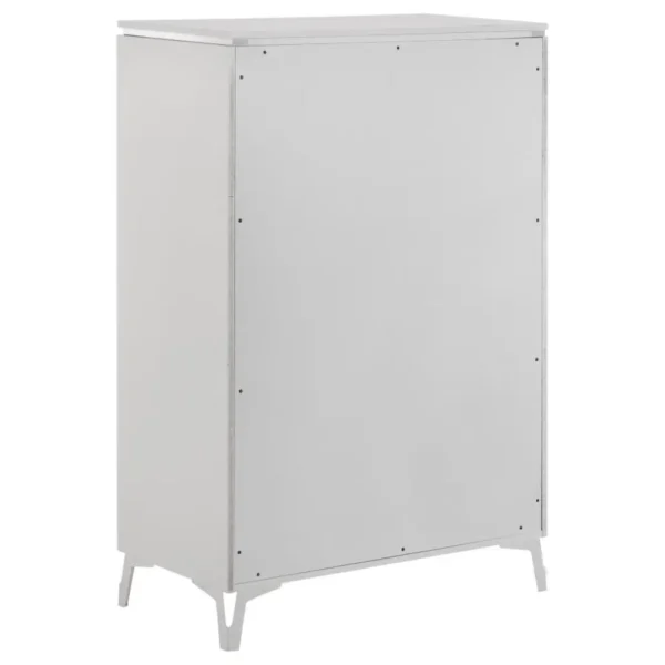 Cassia White High Gloss Chest By Coaster Furniture - Image 5