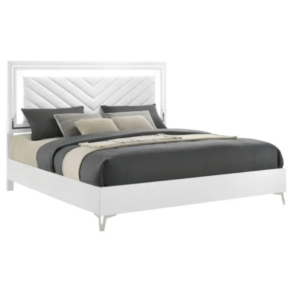 Cassia Contemporary Bed Frame with LED By Coaster Furniture - Image 2