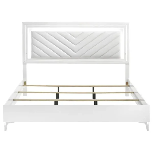 Cassia Contemporary Bed Frame with LED By Coaster Furniture - Image 3