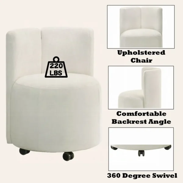 Blayde Swivel Side Chair Set of 2 By ACME - Image 7