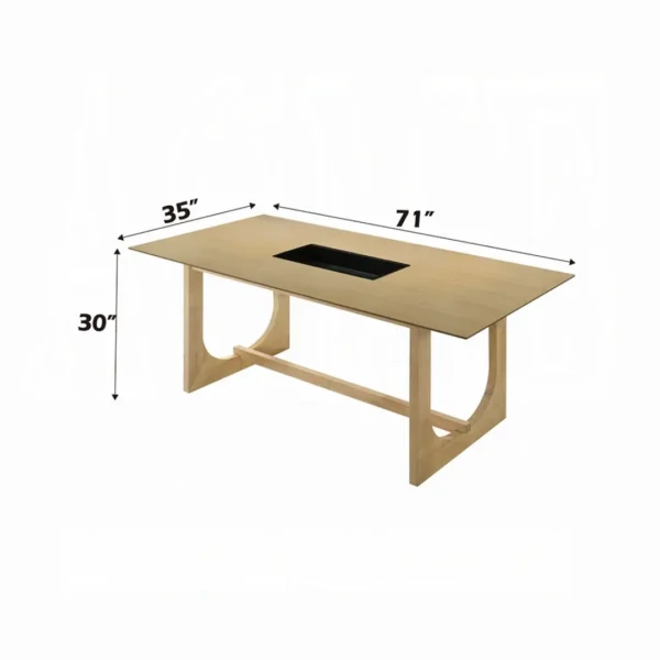 Blayde Natural Wood Dining Table By ACME - Image 6