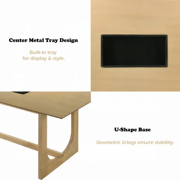 Blayde Natural Wood Dining Table By ACME - Image 7