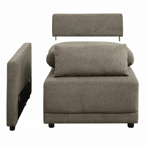 Rylie Brown Linen Modular Chair By ACME - Image 6