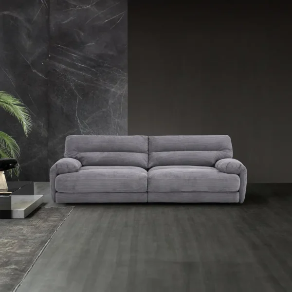 Cadenza Gray Corduroy Sofa By ACME - Image 2