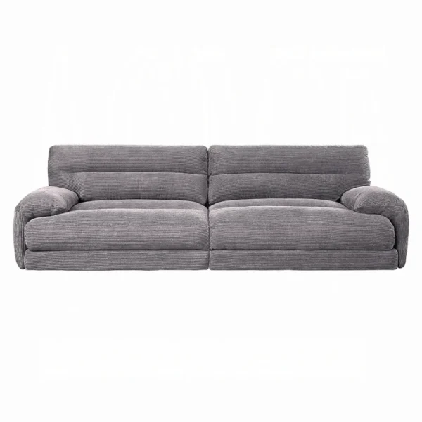 Cadenza Gray Corduroy Sofa By ACME - Image 3