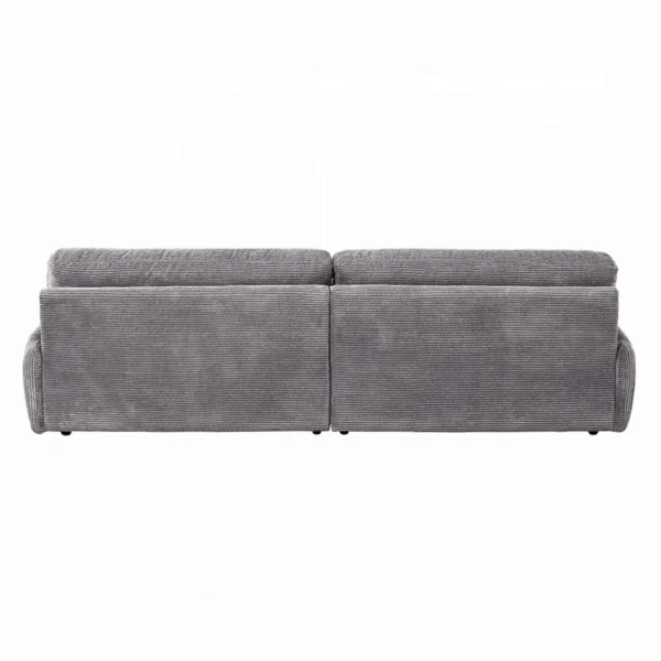 Cadenza Gray Corduroy Sofa By ACME - Image 4