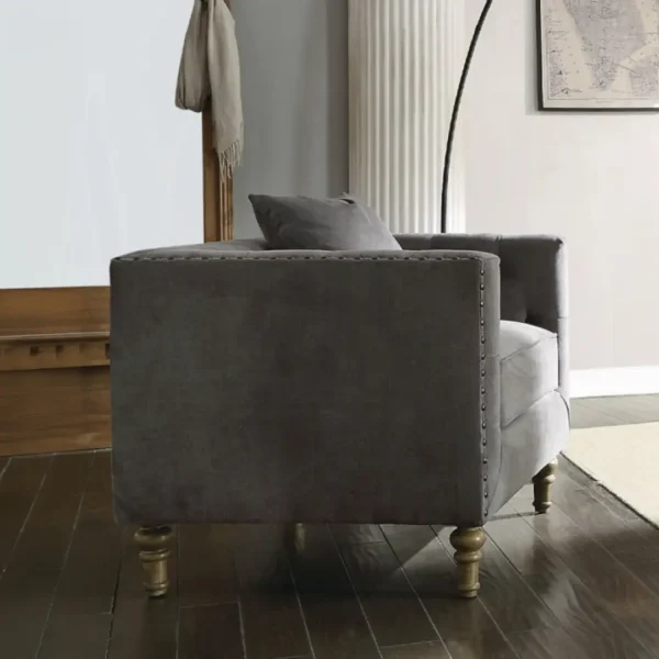 Sidonia 2 piece velvet sofa set By ACME - Image 3