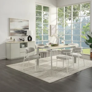 Ingram Light Gray Dining Room Set By ACME