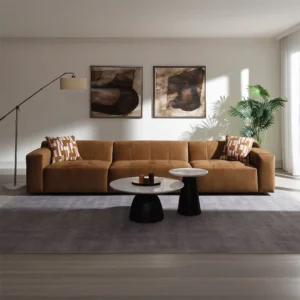 Zoey Chocolate Sectional Sofa