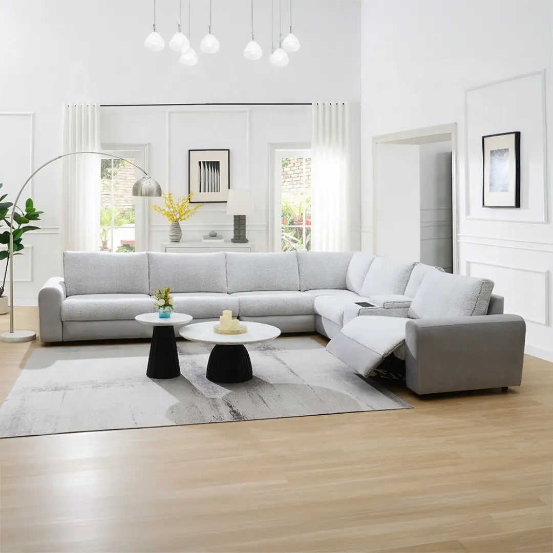Tarrance Recliner Sectional Sofa By ACME | U-Trade Furniture Tarrance Power Reclining Sectional