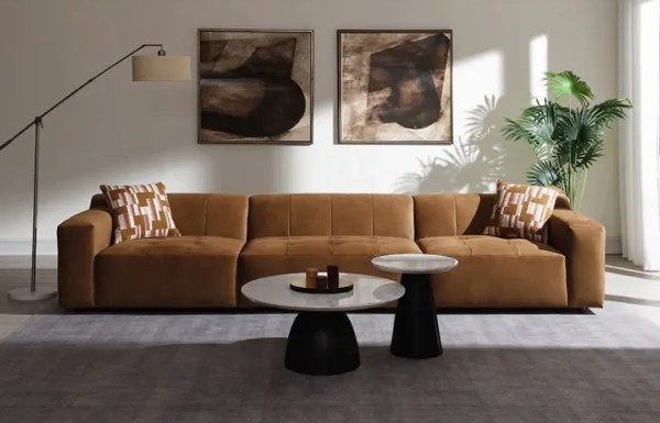 Brown sectional sofa on sale