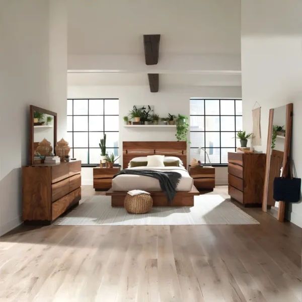 Winslow Smokey Walnut 4 Drawer Bedroom Chest By Coaster Furniture - Image 3