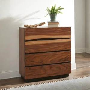 Winslow Smokey Walnut 4 Drawer Bedroom Chest By Coaster Furniture