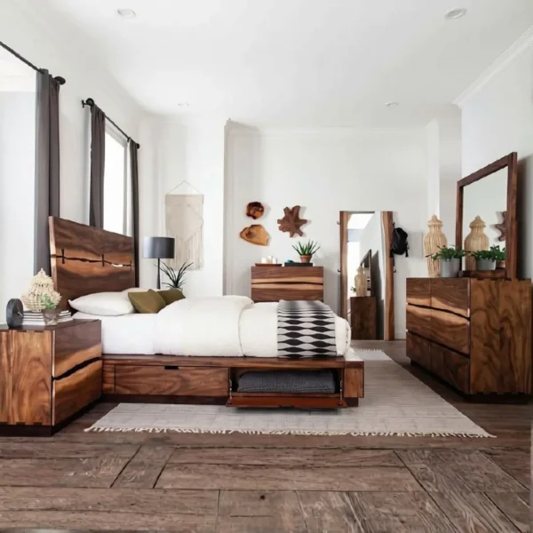 Winslow Mahogany Bedroom Set By Coaster Furniture - Image 7