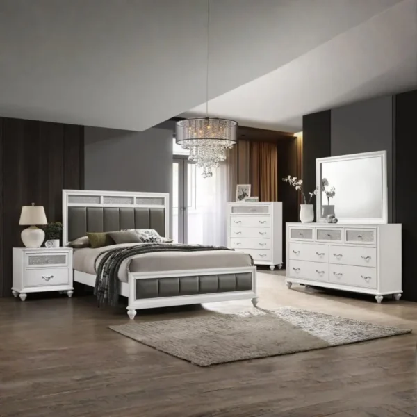 Barzini White Nightstand with Drawers By Coaster Furniture - Image 8