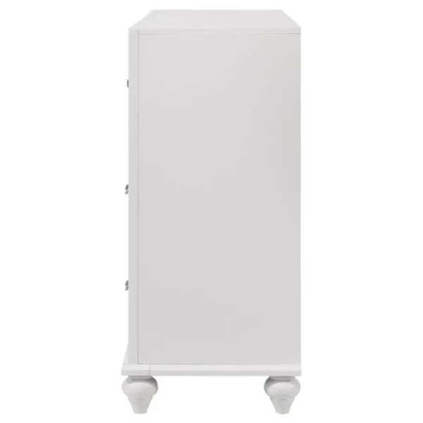 Barzini 7 Drawer Wooden White Dresser By Coaster Furniture - Image 5