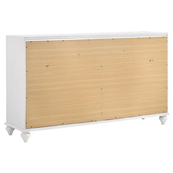 Barzini 7 Drawer Wooden White Dresser By Coaster Furniture - Image 6